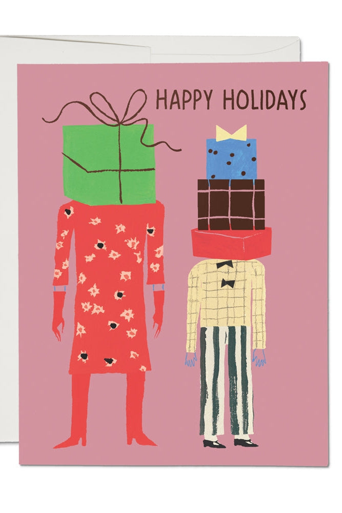 Gift Heads Holiday Greeting Card