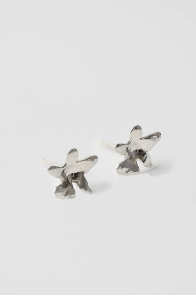 Flower Studs, Silver