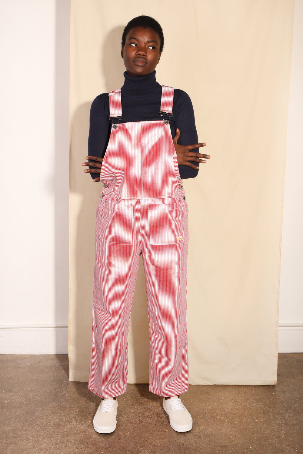 Connor Dungarees, Red Ticking