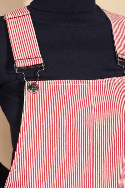 Connor Dungarees, Red Ticking