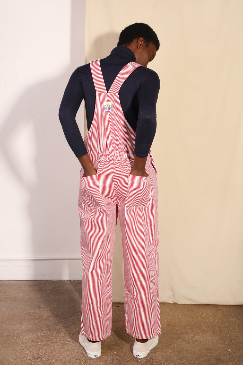 Connor Dungarees, Red Ticking