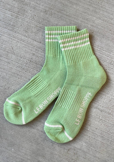 Girlfriend Socks, Green Leaf