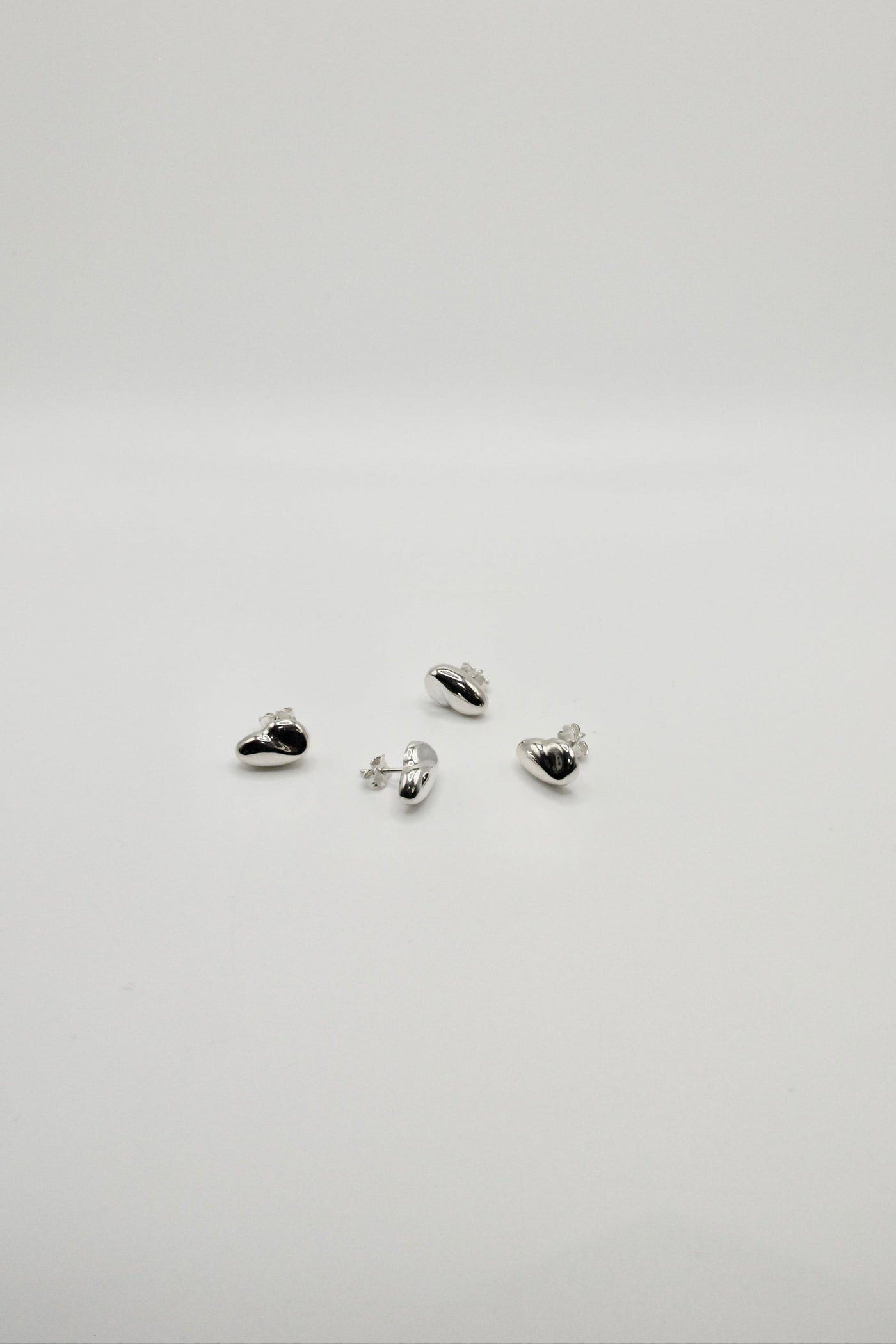Feuille Single Stud Earring, Silver
