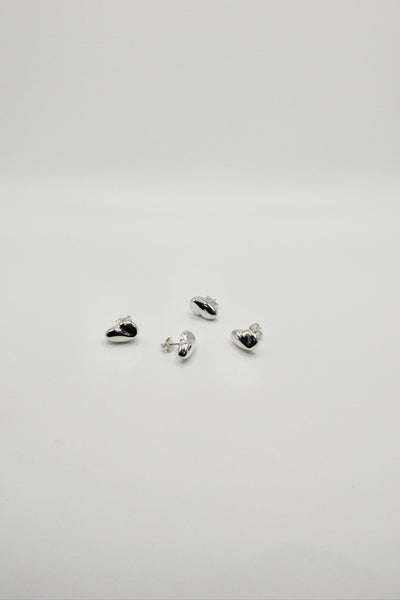 Feuille Single Stud Earring, Silver