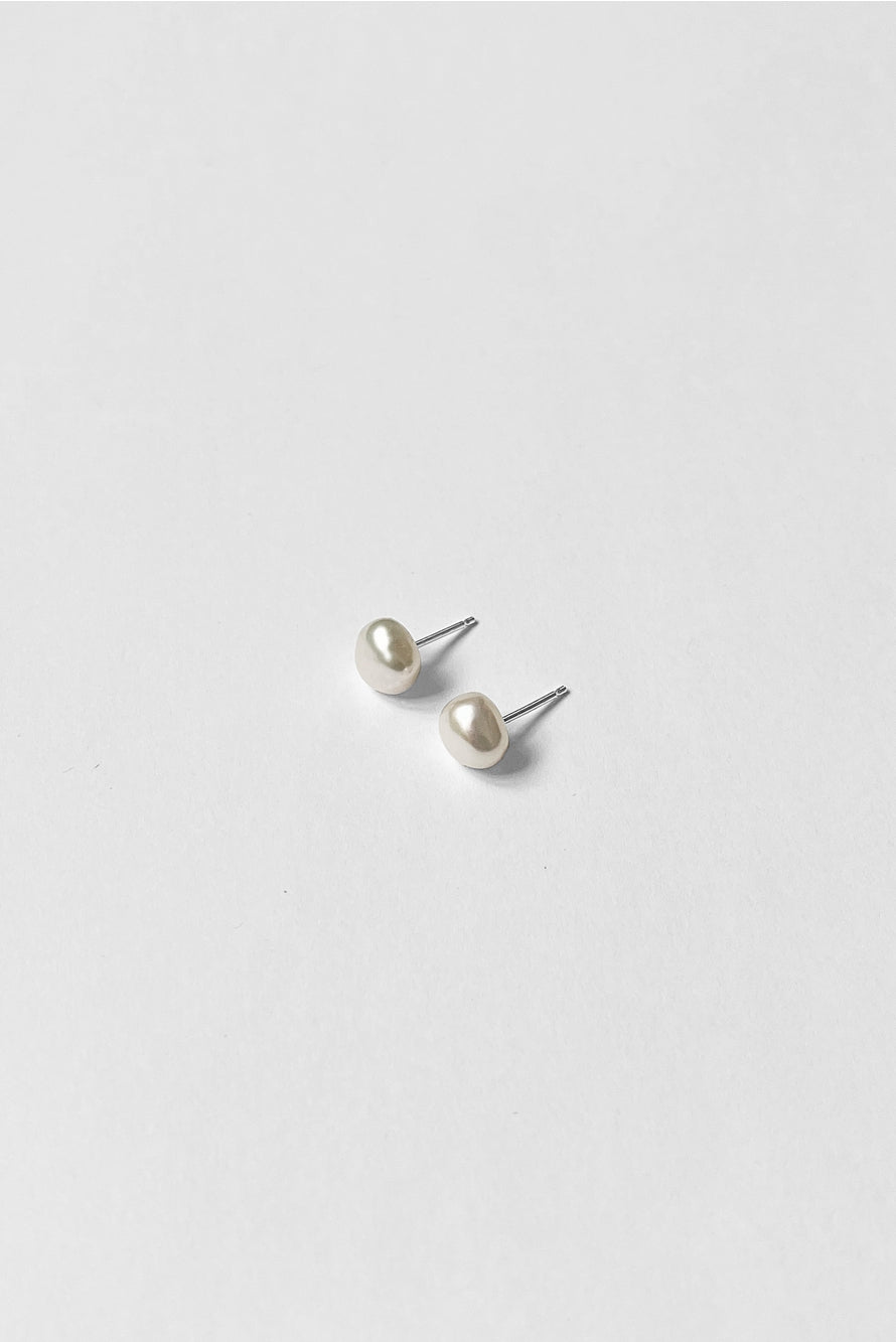 Keshi Pearl Studs, 5mm