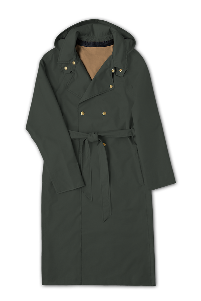 Boheme Trench Rain Coat, Obsidian