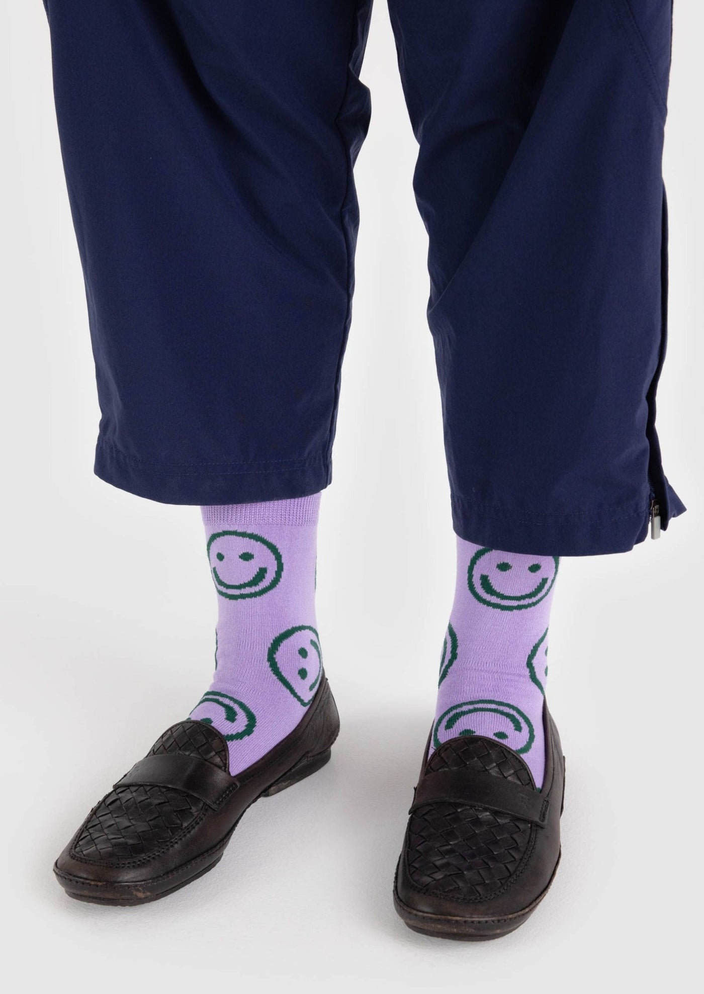 Baggu Crew Sock, Lavender Happy