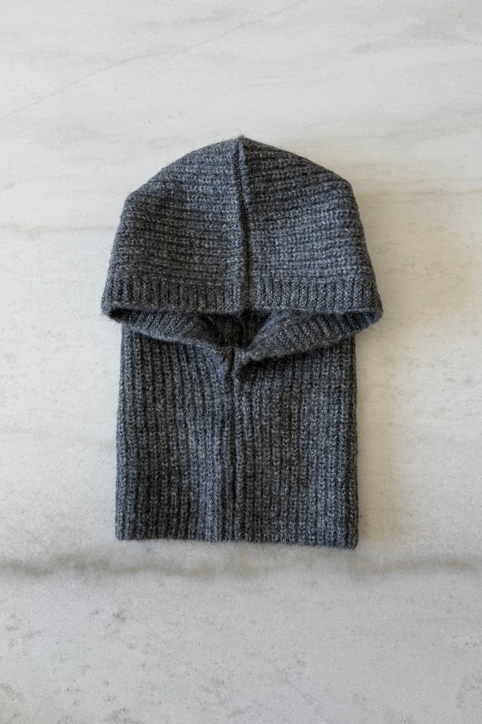 Alpaca Wool Balaclava, Dark Gray