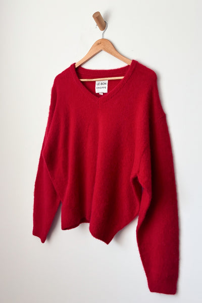 James Mohair Sweater, Red