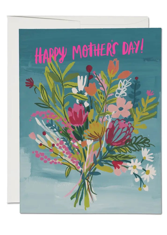 Neon Pink Mother Mother's Day Greeting Card