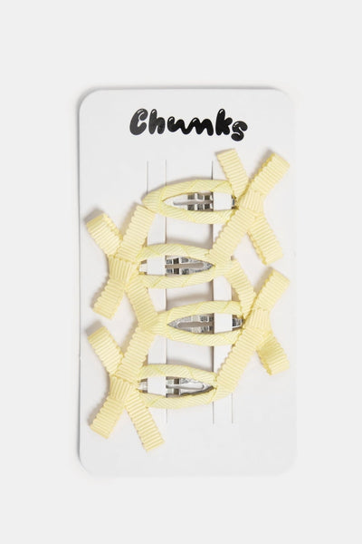 Bow Snap Clips, Butter