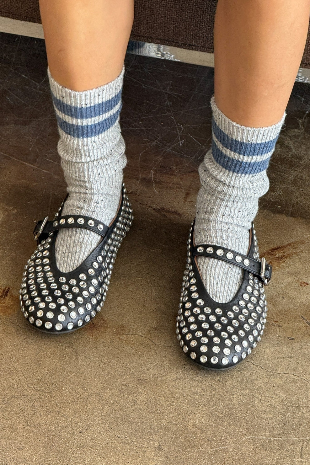 Snow Varsity Socks, Grey