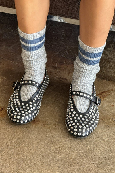 Snow Varsity Socks, Grey