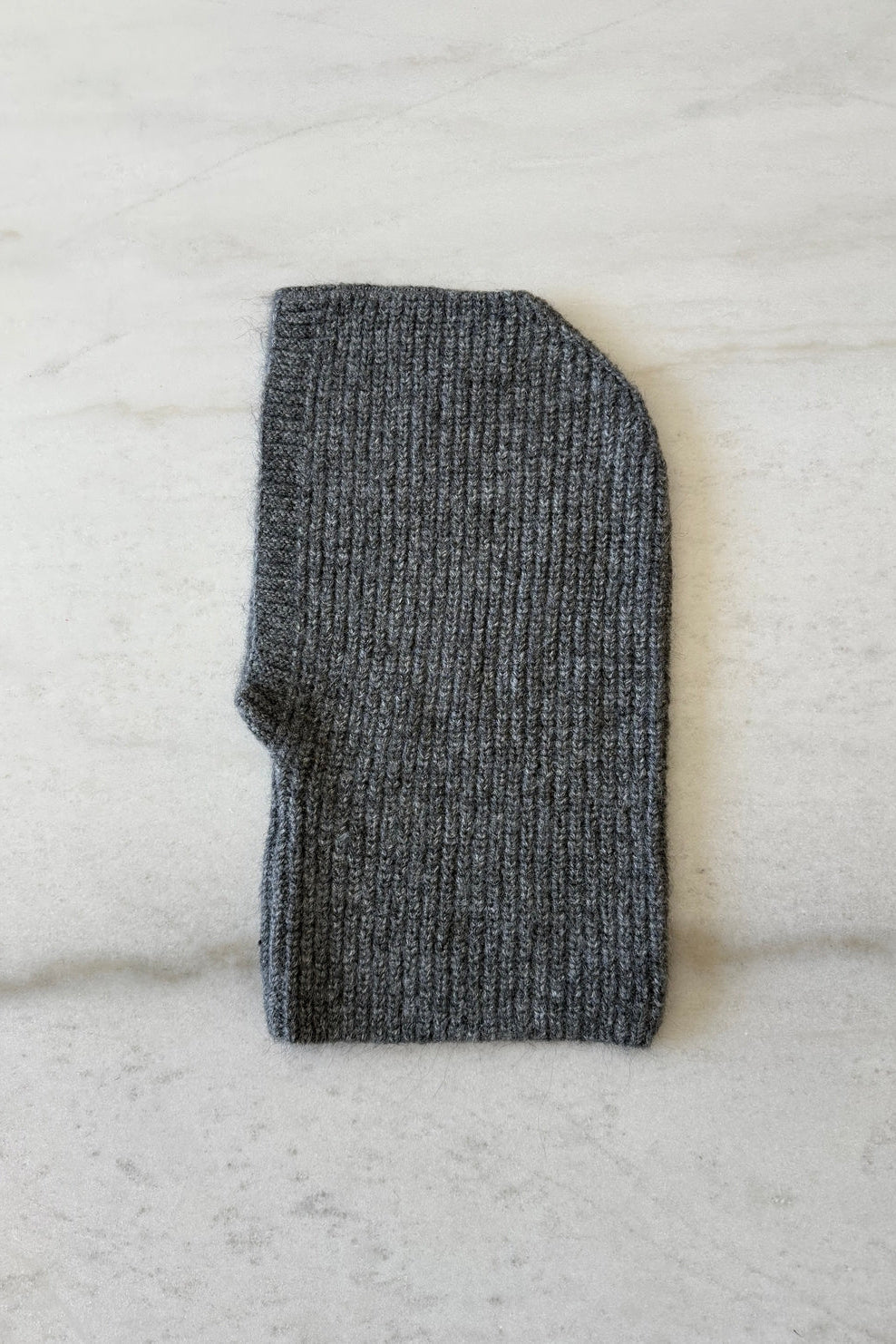 Alpaca Wool Balaclava, Dark Gray