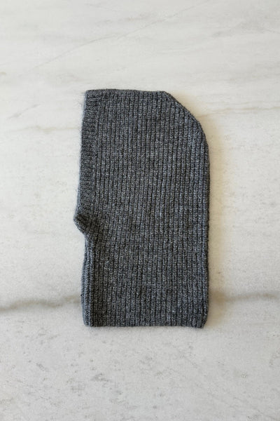 Alpaca Wool Balaclava, Dark Gray
