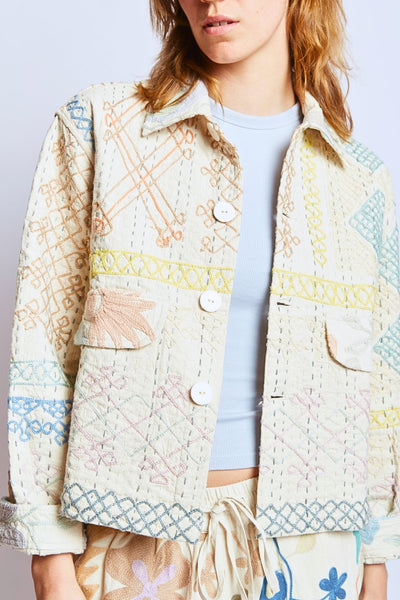 Astrid Jacket, Garden Mosiac