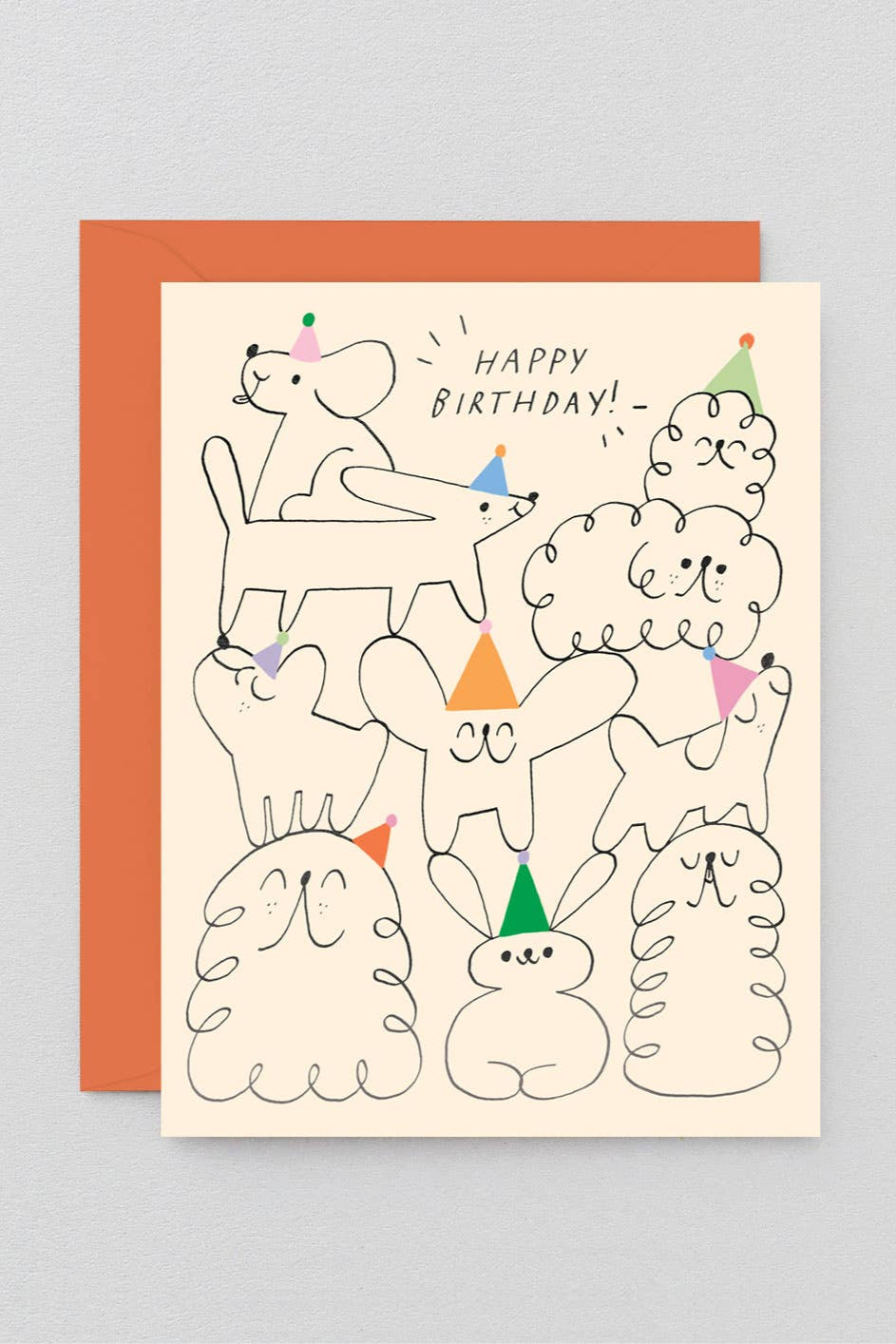 Birthday Animal Stack Greeting Card