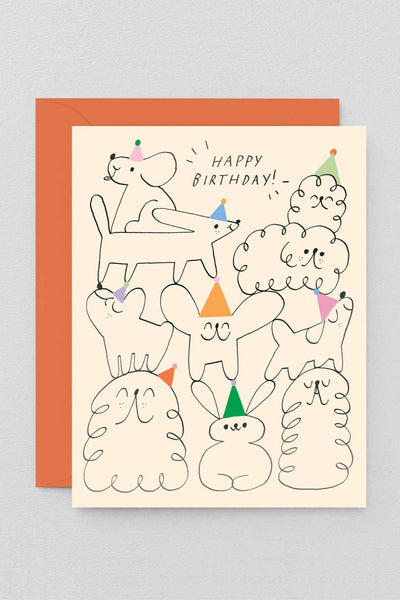 Birthday Animal Stack Greeting Card