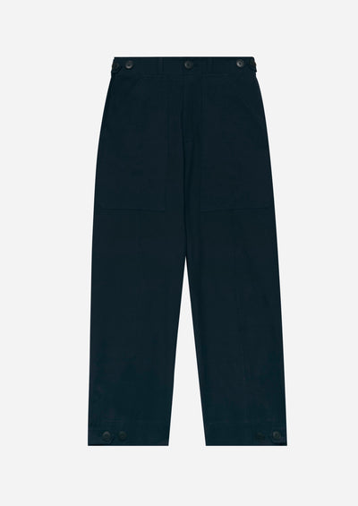 Cropped Workwear Pants, Dark Navy