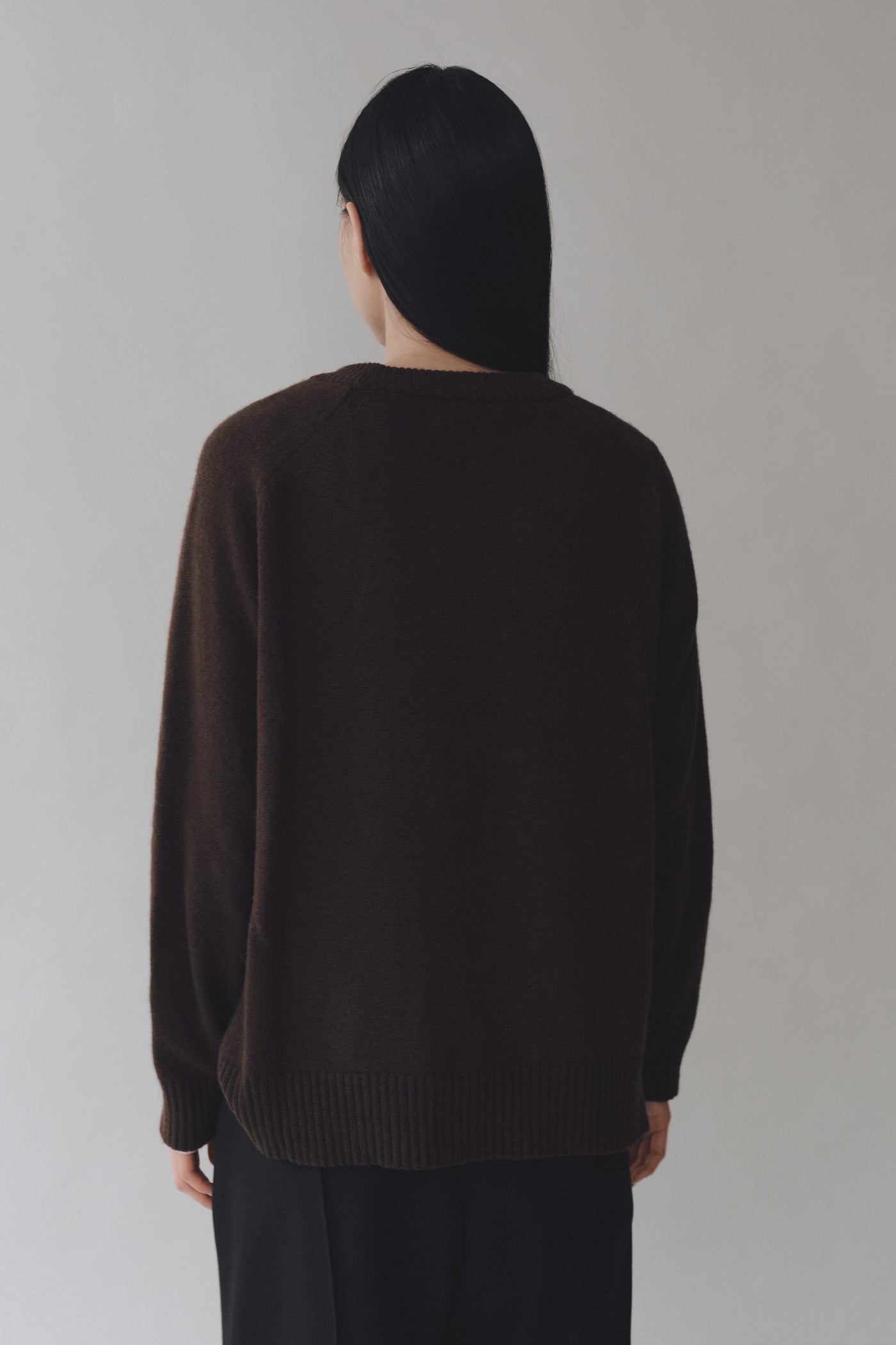 Crewneck Knit, Brown