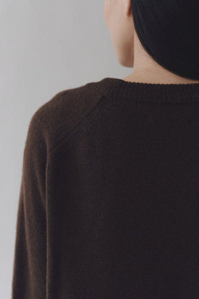 Crewneck Knit, Brown