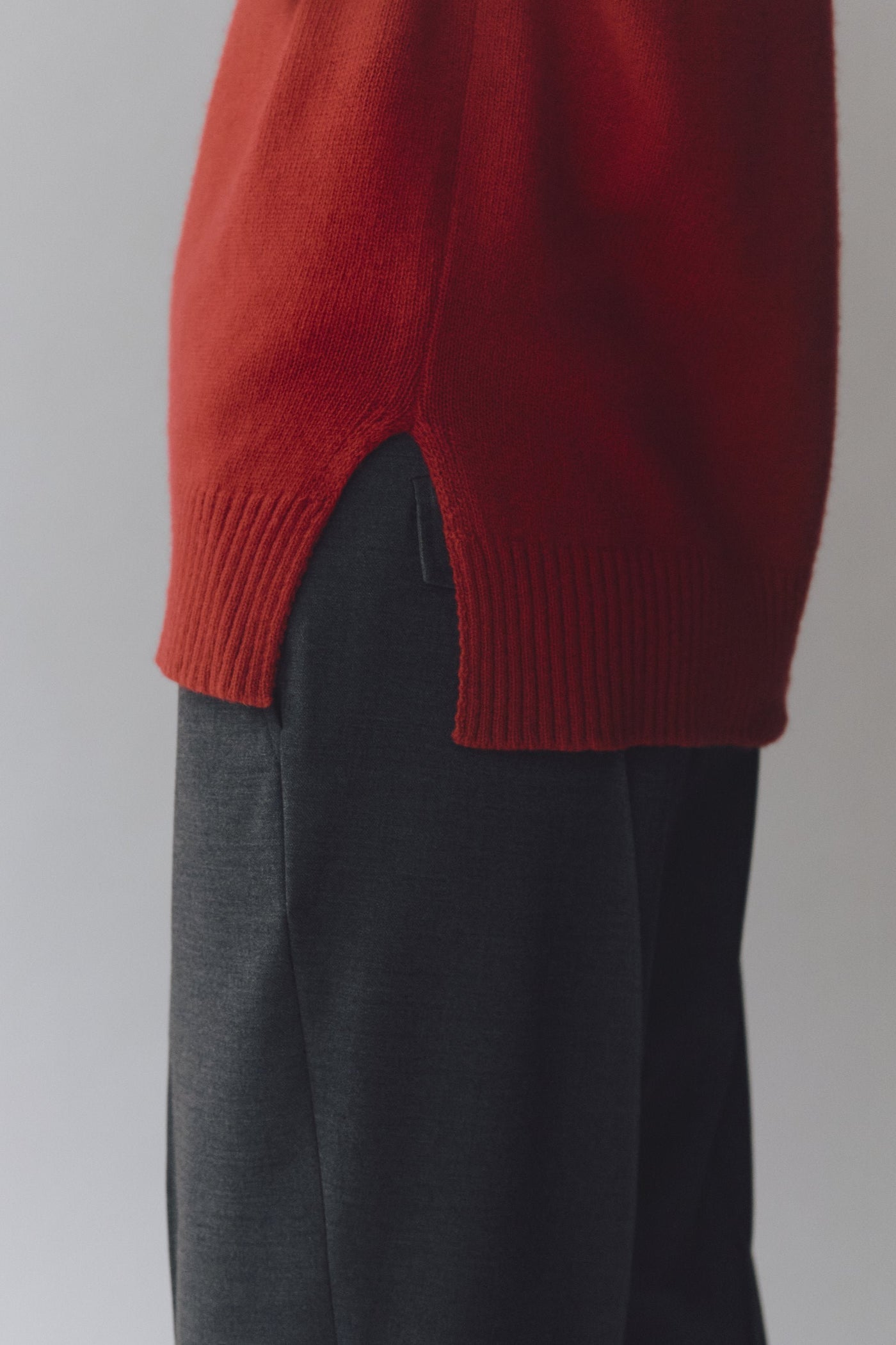 Crewneck Knit, Red