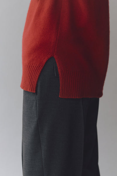 Crewneck Knit, Red