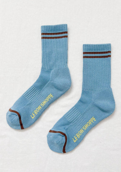 Boyfriend Sock, Powder Blue