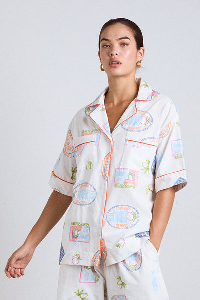Chlo Shirt, Holiday Embroidery