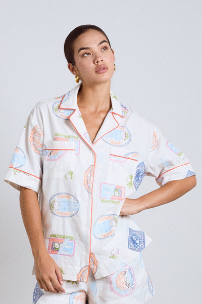 Chlo Shirt, Holiday Embroidery