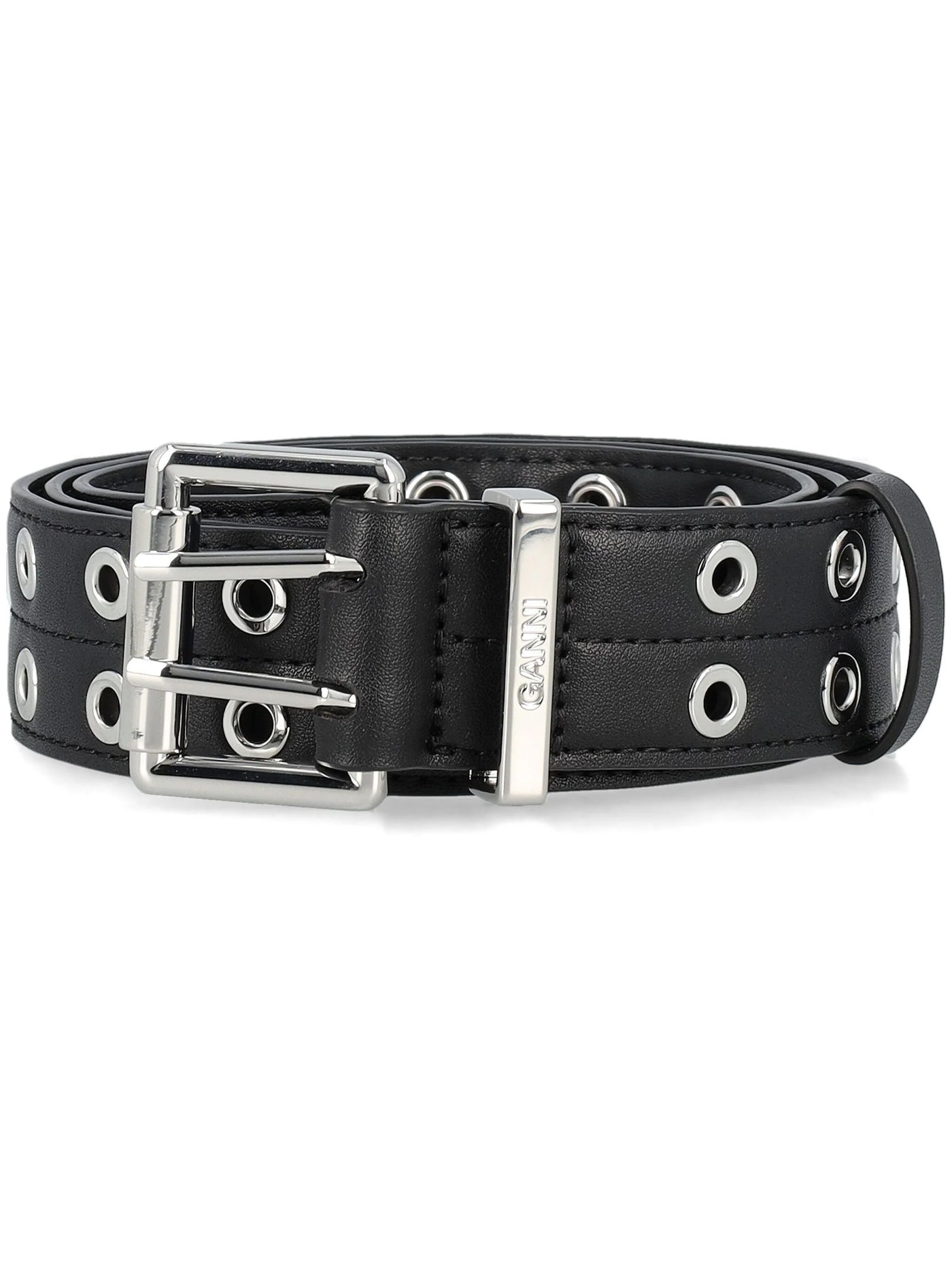 Double Eyelet Belt, Black