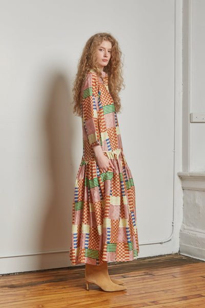 Leila Shirt Dress, Check Mate