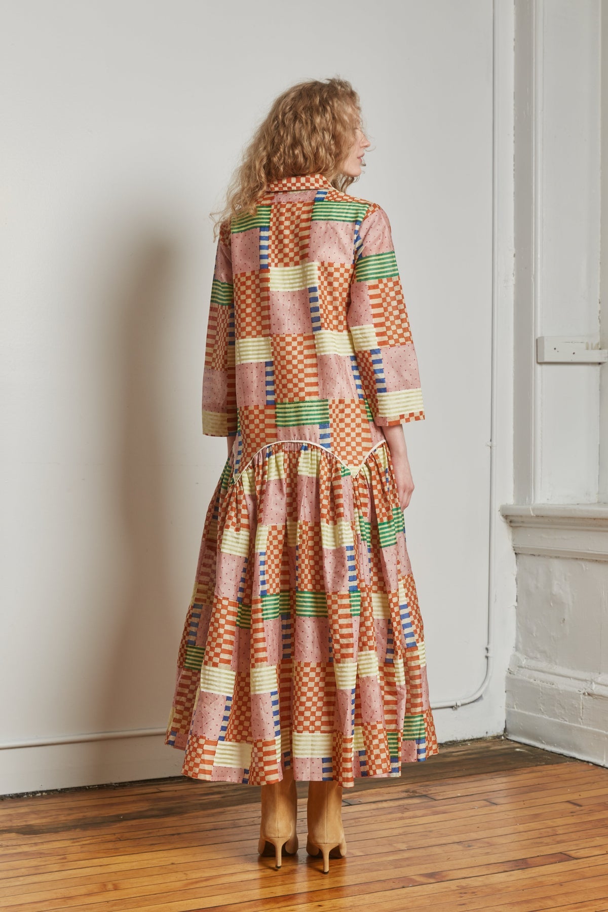 Leila Shirt Dress, Check Mate