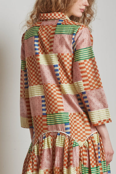 Leila Shirt Dress, Check Mate