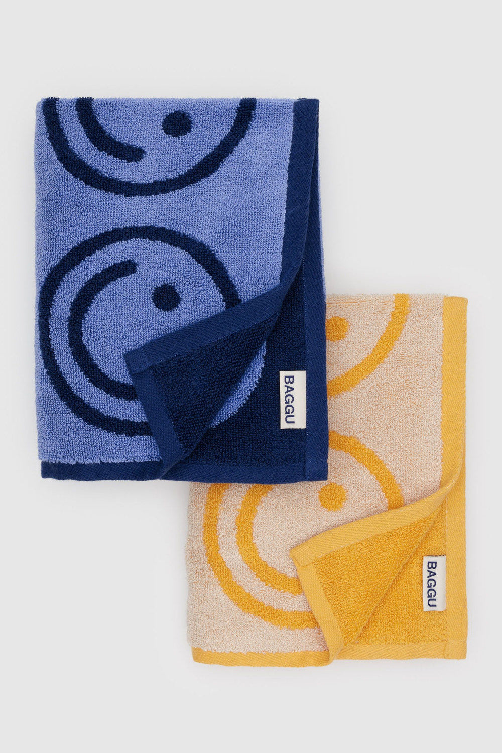 Happy Hand Towel, Happy Blue Marigold