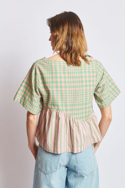 Yara Top, Hudson Stripe Chex