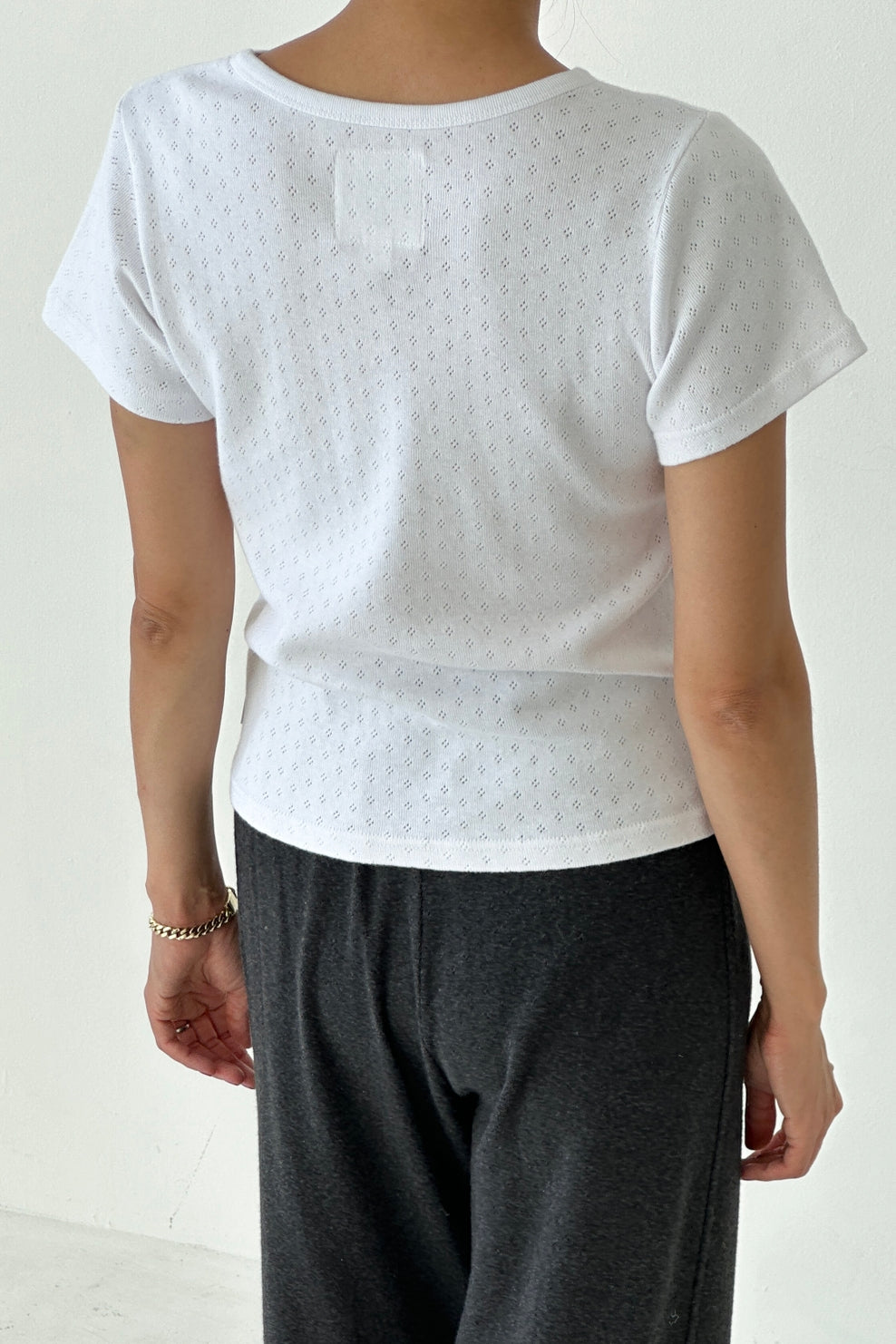 Pointelle Babe Tee, Snow White