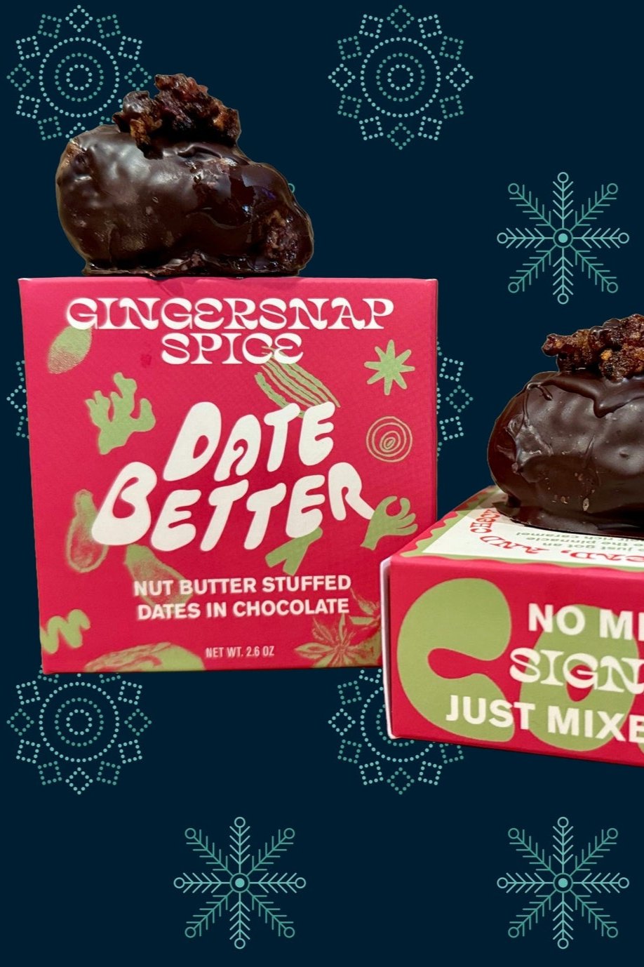 Gingersnap Spice, Chocolate Covered Dates