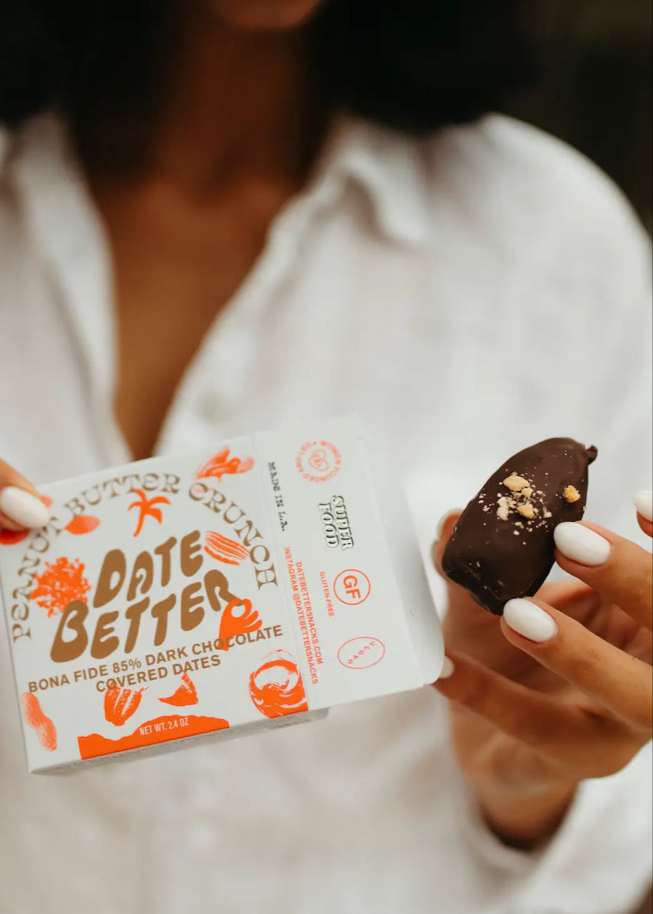 Peanut Butter Crunch, Chocolate Covered Dates