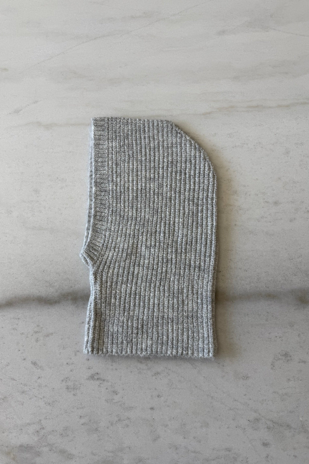 Alpaca Wool Balaclava, Light Grey