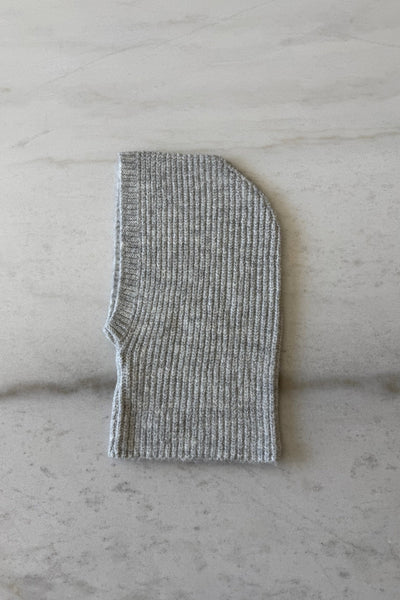 Alpaca Wool Balaclava, Light Grey