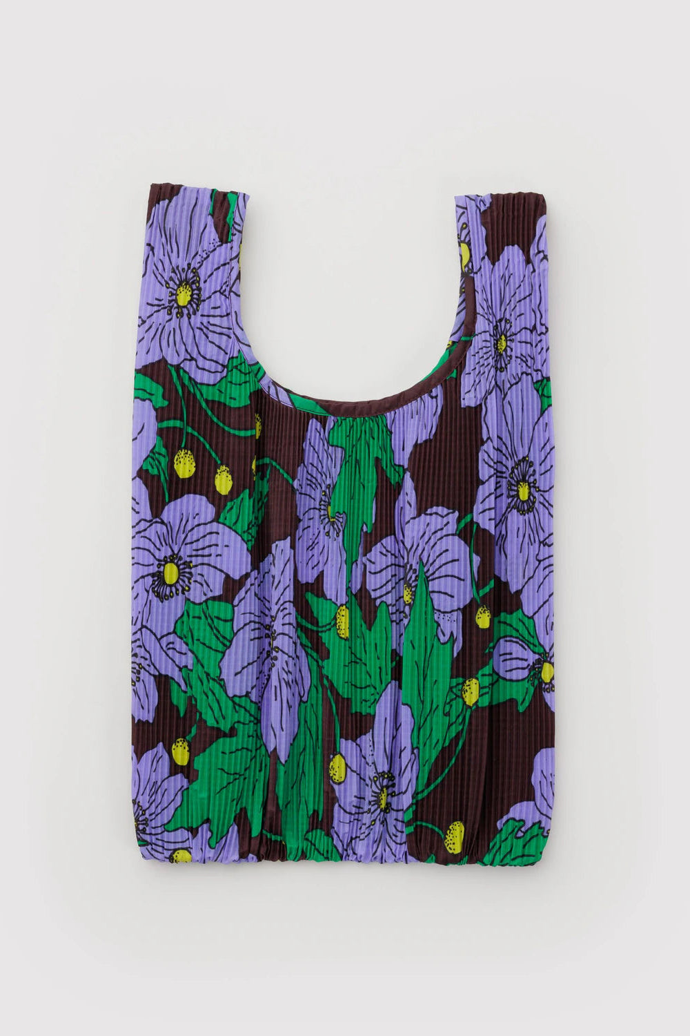 Pleated Baggu, Maroon Poppy