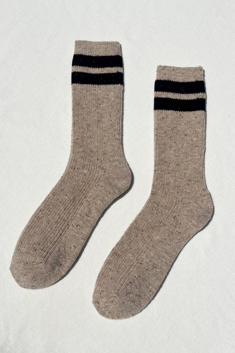 Snow Varsity Socks, Beige