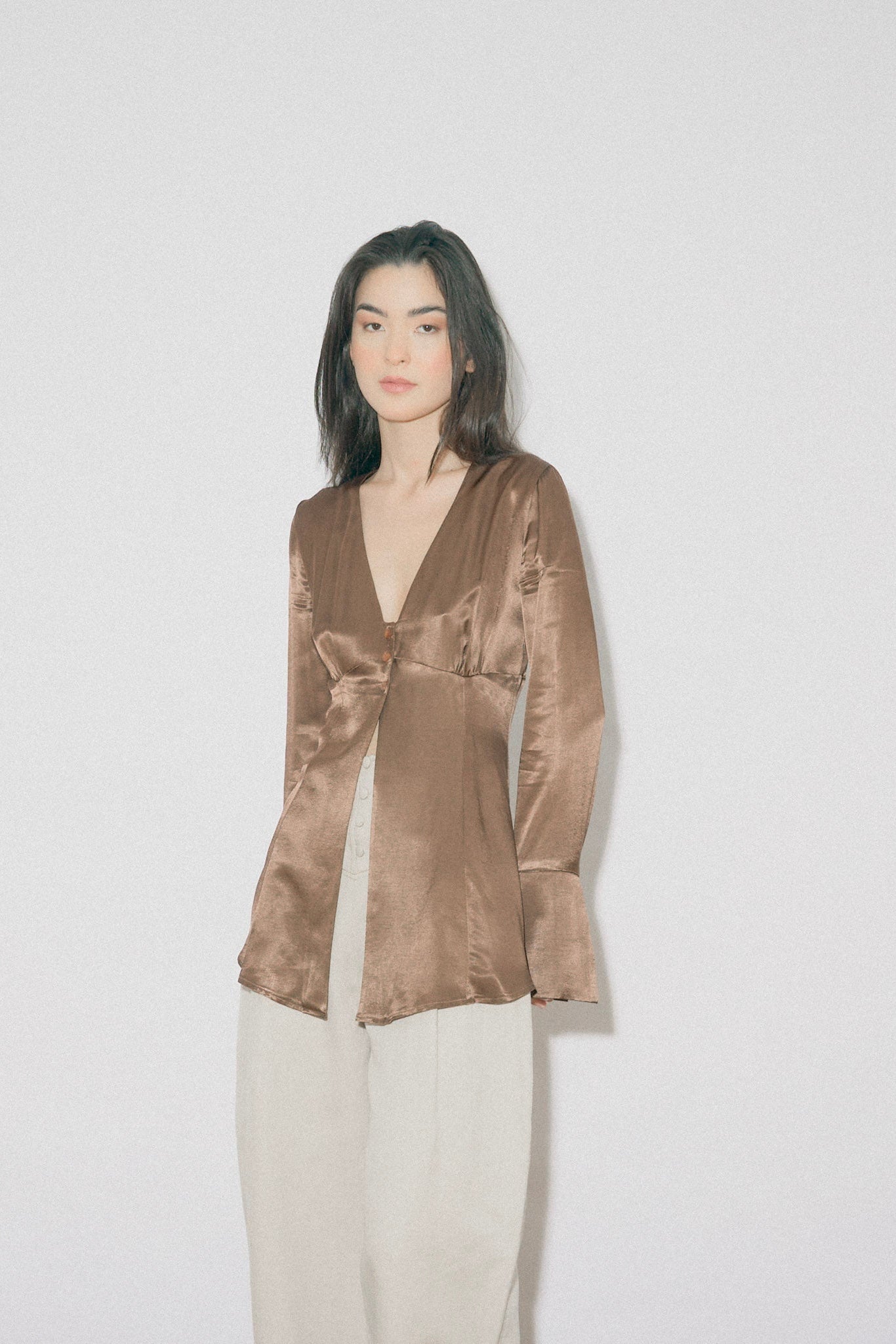 Demi Blouse, Chocolate