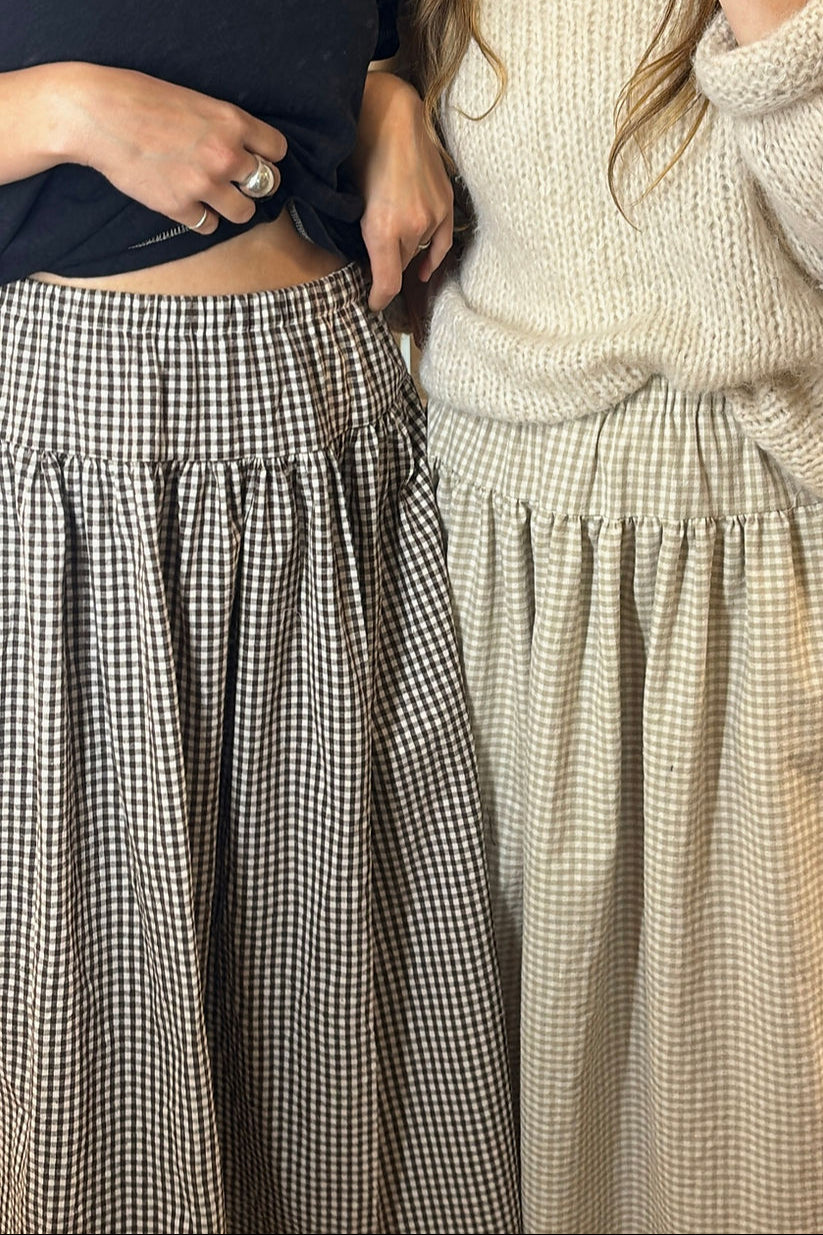 Soren Skirt, Chocolate Check