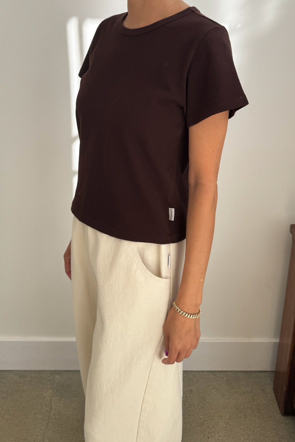 Little Boy Tee, Dark Cacao