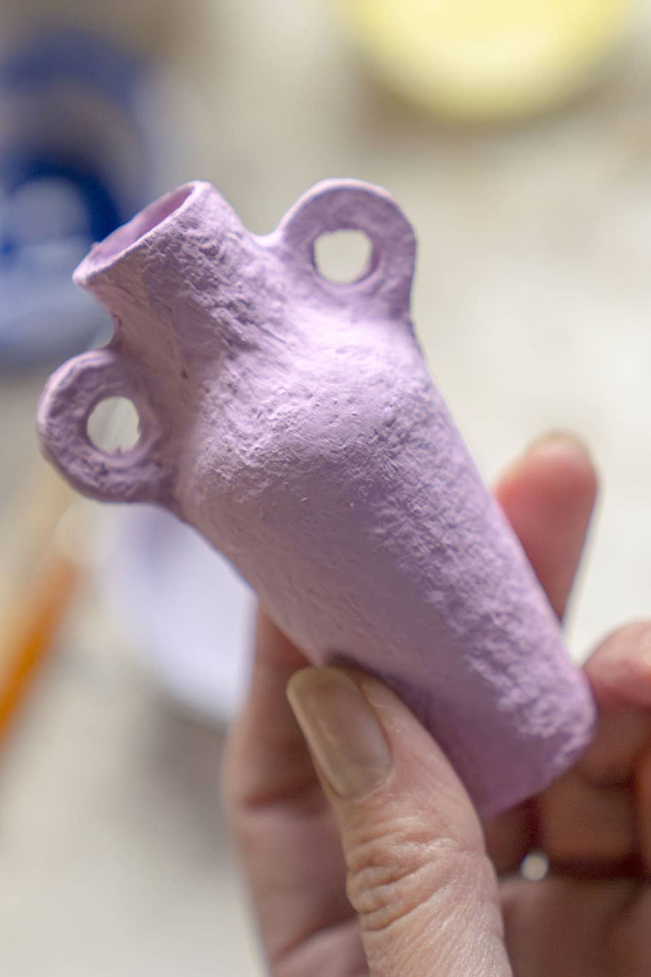 La Lune Lilac Mini Vase Hanging Ornament