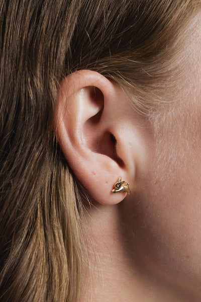 Bunny Stud Earrings, Gold