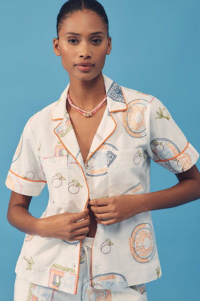 Chlo Shirt, Holiday Embroidery