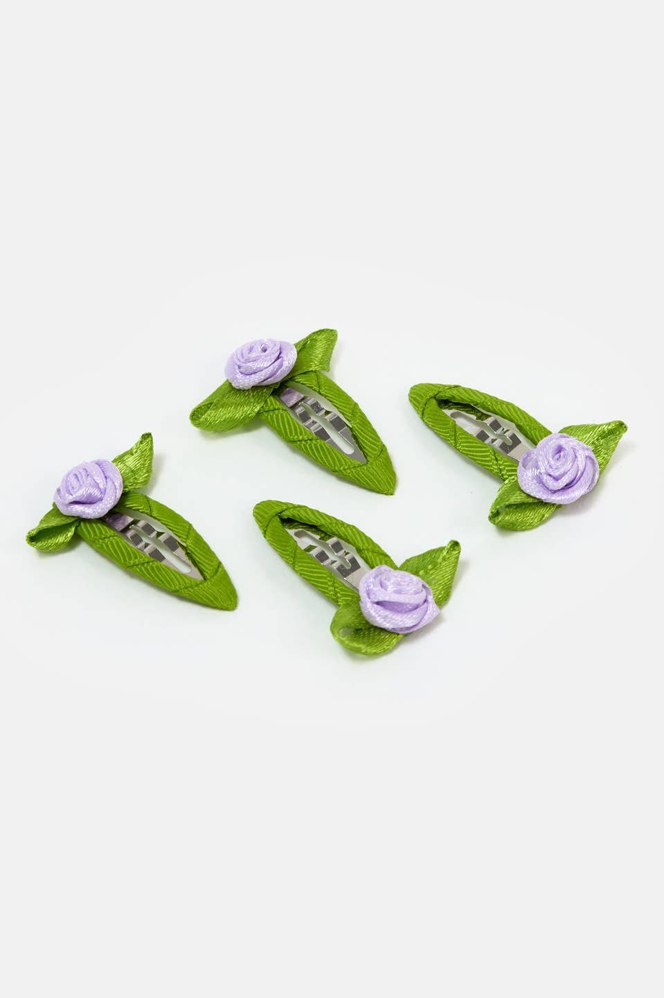 Rosette Snap Clips, Lilac